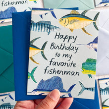 Happy Birthday Fisherman Card 