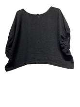 Fuchsia Linen Blouse : Balloon Sleeve