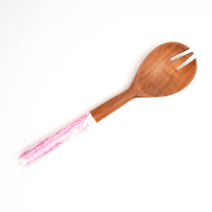 Marbled Salad Server (Pink) Set of 2