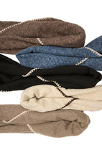 Knitted Triangle Shawl: Coffee