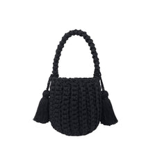 Amalfi Bucket Bag Mini With Tassels: Tan / Short strap (4")