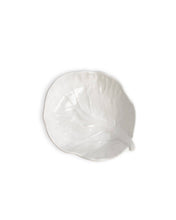 Leaf Melamine Footed Dip Bowl   White   4x5.25
