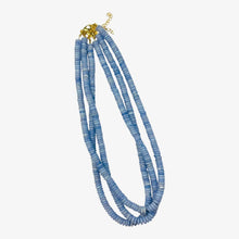 Disc Bead Necklaces: Sky blue