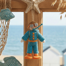 Handmade Felt Scuba Steve Hanging Decoration