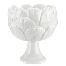 Ceramic Footed Artichoke Bowl - Small