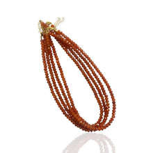 Faceted Bead Necklace: Sky blue