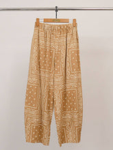 Printed pants, elastic waistband, loose fit TDM67625-4: Beige