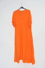 Long Linen Dress Kimono Charcoal Grey One Size