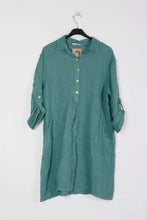 Short Dress Linen Violet One Size