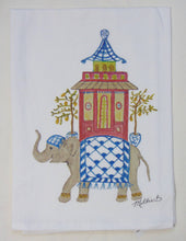 Limited Edition Watercolor Elephant Flour Sack Towel