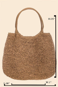 Large Straw Tote Bag