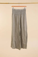 100% Linen Trousers REF. 2771: Mustard