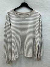 Stripe Sweatshirt:  Brown