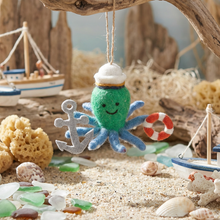 Handmade Felt Captain Odin the Octopus Sealife Decoration