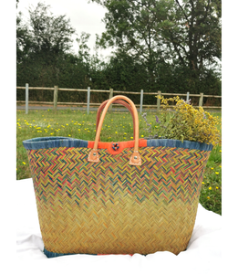 Coloful Straw Basket - XL