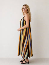 Long flowing dress CWM2675: Mustard