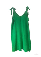 Short dress with adjustable cotton gauze straps One Size