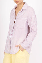 Striped Cotton Gauze Shirt Pocket : Sky Stripe