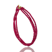 Faceted Bead Necklaces 6mm: Peach