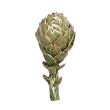 Ceramic Artichoke Tabletop Decor: Green / Small