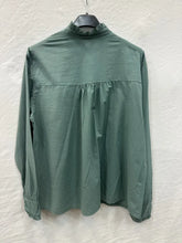 Cotton ruffled shirt @88270_ChVolantUni: Light beige