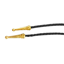 Gold Seashell Bolo Tie: White