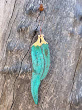 Chili Peppers Copper Christmas Ornament