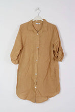 Short Linen Dresse One Size Blue Jeans