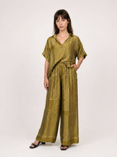 Satin trousers KD7789VS-29: Olive