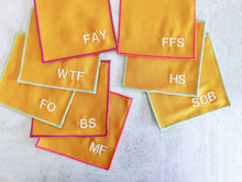 Summer Sweary Cocktail Coasters, set of eight
