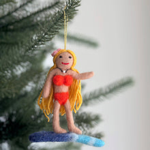 Felt Ornament - Surfer Girl: Blond Hair