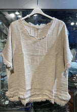 Fringe Blouse: Taupe