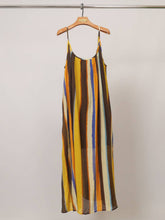 Long flowing dress CWM2675: Mustard