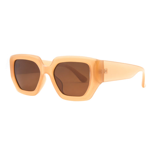BROOKE | Transparent Nude | Light Brown Lense