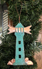 Lighthouse Nautical Copper Christmas Ornament
