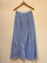 Long cotton skirt with lace detail PJ2614: Camel / TAILLE STANDARD (36-42 / S-XL)