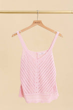 V-NECK TOP CROCHET MESH SHOULDER STRAP: Dark beige / One size