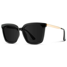 Madison - Women's Square Polarized Sunglasses: Soft Tortoise / Gradient Brown Lens 1033 TRTGLD