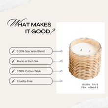 Cut Grass 2 Wick Handwoven Candle 12oz. Ctn.6