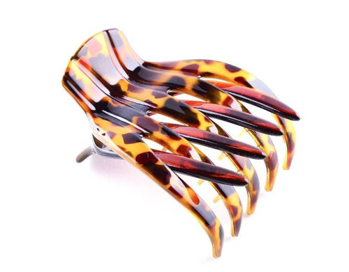 Large French Yoga Clips: BrownTort