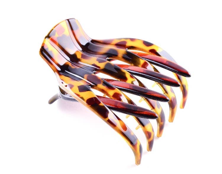 Large French Yoga Clips: BrownTort