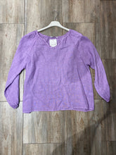Linen Blouse  Sky Blue One Size