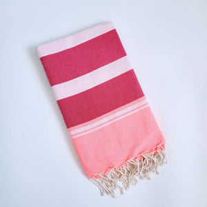 wonderfouta - Turkish beach towel -sarong/  Fuchsia-Pink