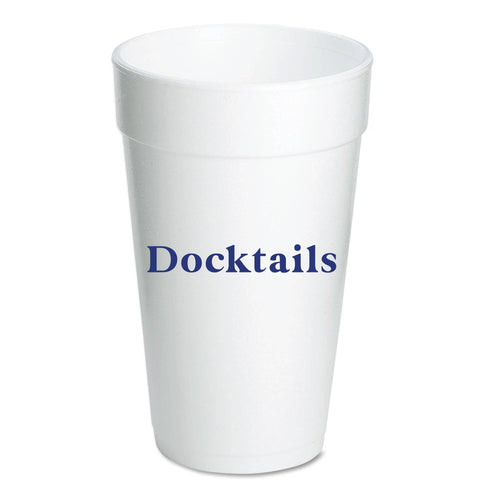 Docktails Set of 10 Foam Cups 20oz