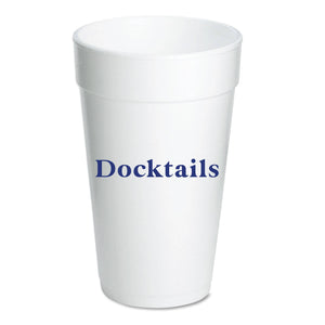 Docktails Set of 10 Foam Cups 20oz