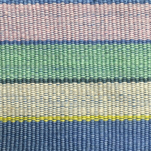 Woven Cotton Multipurpose Striped Sash: Pastel