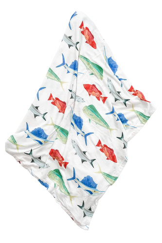 Florida Kid Co. - Fish Knit Swaddle