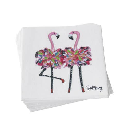 Kim Rody Creations LLC - Flamingo Twins Cocktail Napkin Packs