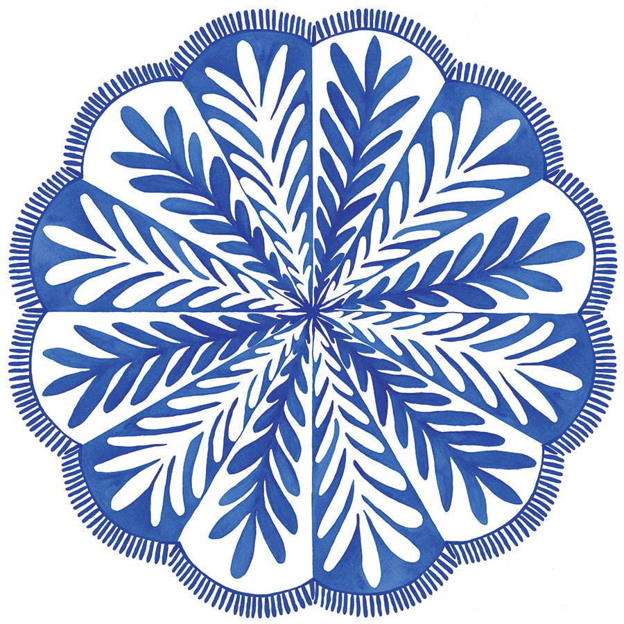 Lucy Grymes Designs - Blue Pinwheel