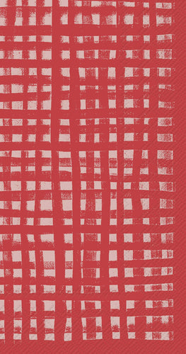 Gentle Square Red Guest Towel